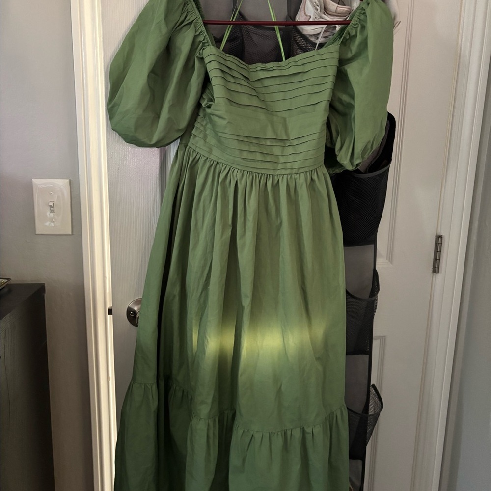 Abercrombie & Fitch Green Long Sleeve Dress